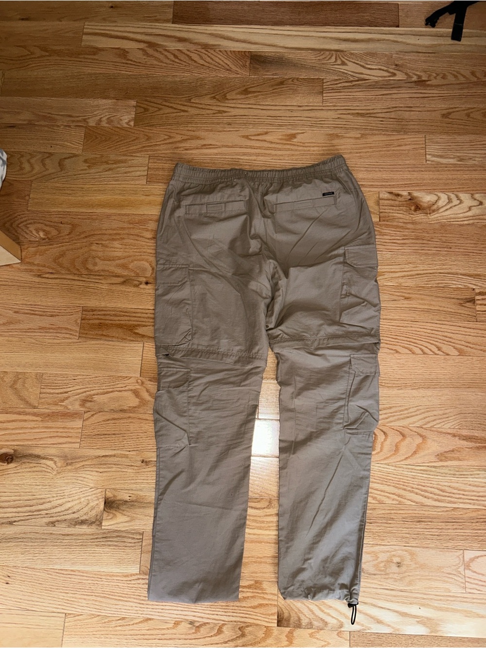 Pacsun Men's Khaki Cargo Jogger Pants Zip Away Pants Large - Picture 4 of 4